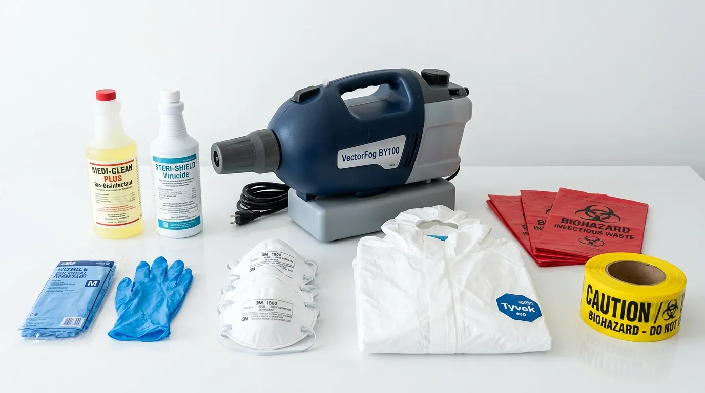 Professional biohazard remediation crew working in Wilkinsburg