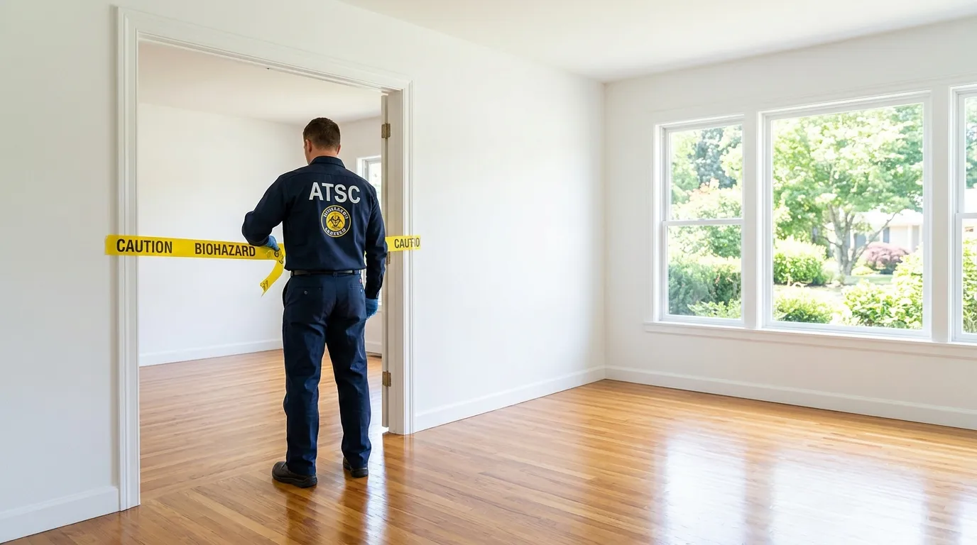 Certified biohazard cleanup crew performing Trauma Scene Cleanup in Wilkinsburg